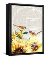 Sunflower Birds I-Irina Trzaskos Studios-Framed Stretched Canvas