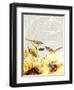 Sunflower Birds I-Irina Trzaskos Studios-Framed Giclee Print