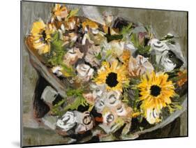 Sunflower Bouquet III-Melissa Wang-Mounted Art Print