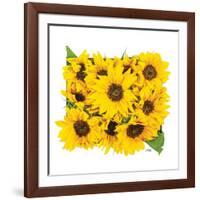 Sunflower Bouquet-Donnie Quillen-Framed Art Print