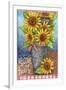 Sunflower Bucket Welcome To Our Home-Melinda Hipsher-Framed Giclee Print