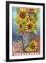 Sunflower Bucket Welcome To Our Home-Melinda Hipsher-Framed Giclee Print