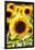 Sunflower Close Up in a Field of Sunflowers-George Oze-Framed Photographic Print