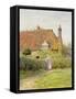 Sunflower Cottage-Helen Allingham-Framed Stretched Canvas
