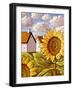 Sunflower & Cottages Scenic View-Cathy Horvath-Buchanan-Framed Giclee Print