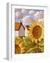 Sunflower & Cottages Scenic View-Cathy Horvath-Buchanan-Framed Giclee Print