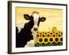 Sunflower Cow-Lowell Herrero-Framed Art Print