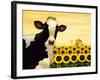 Sunflower Cow-Lowell Herrero-Framed Art Print