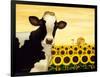 Sunflower Cow-Lowell Herrero-Framed Art Print