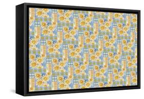 Sunflower Design-Maria Trad-Framed Stretched Canvas