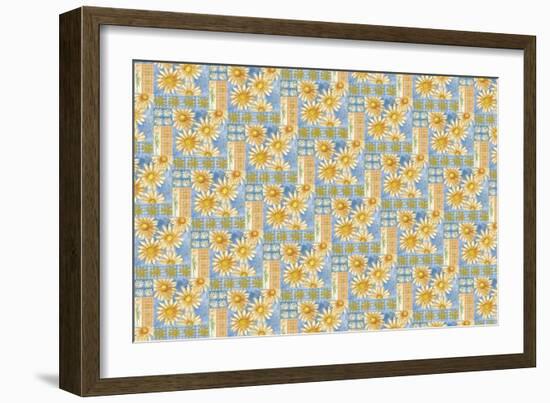 Sunflower Design-Maria Trad-Framed Giclee Print