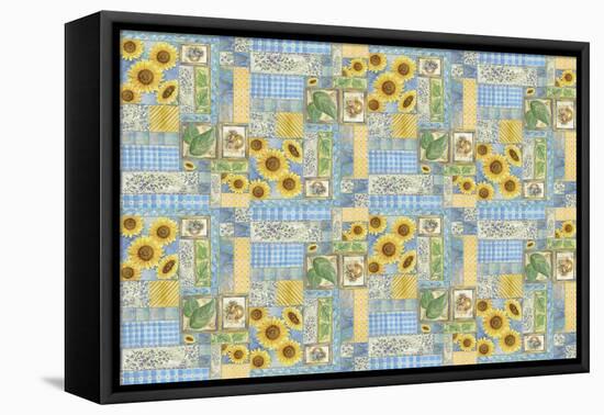 Sunflower Design-Maria Trad-Framed Stretched Canvas