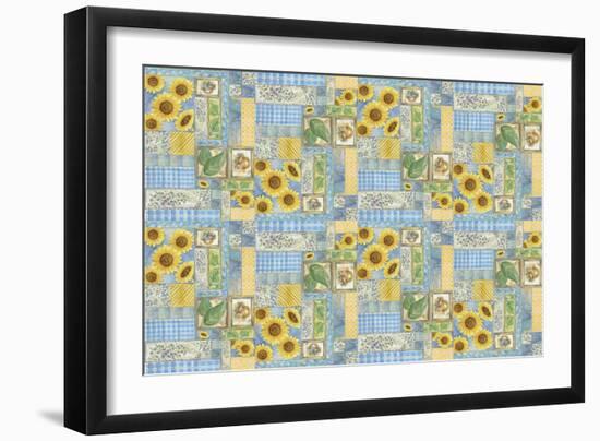 Sunflower Design-Maria Trad-Framed Premium Giclee Print