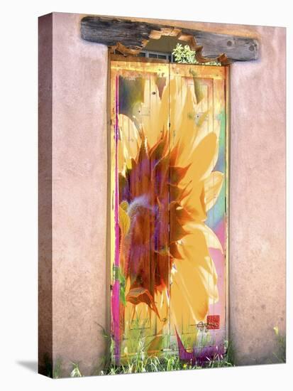 Sunflower Door-Suzanne Silk-Stretched Canvas