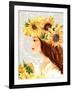 Sunflower Girl I-Irina Trzaskos Studios-Framed Giclee Print