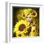 Sunflower Girl-Atelier Sommerland-Framed Art Print