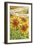 Sunflower Give Thanks Everyday-Melinda Hipsher-Framed Giclee Print