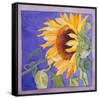 Sunflower I-Sharon Pitts-Framed Stretched Canvas