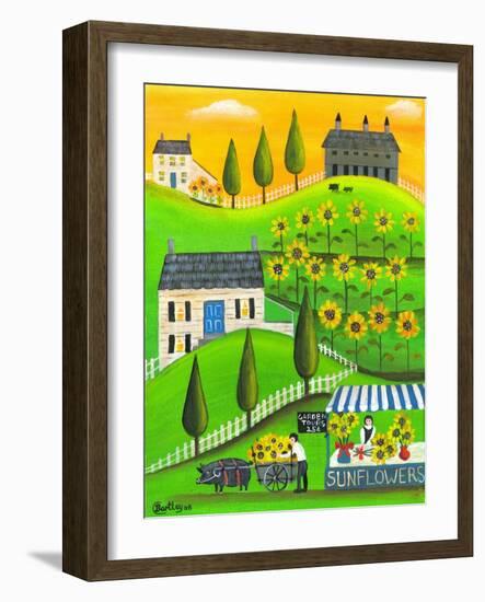 Sunflower Inspiration Farm Cheryl Bartley-Cheryl Bartley-Framed Giclee Print