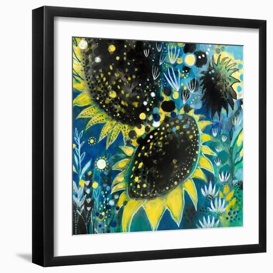 Sunflower Kisses-Corina Capri-Framed Art Print