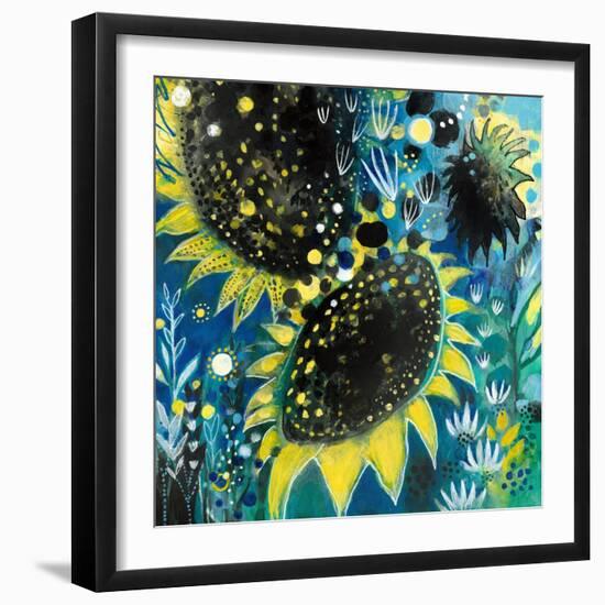 Sunflower Kisses-Corina Capri-Framed Art Print