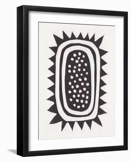 Sunflower / Lino Print-Alisa Galitsyna-Framed Photographic Print