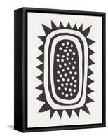 Sunflower / Lino Print-Alisa Galitsyna-Framed Stretched Canvas