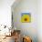 Sunflower on Blue I-Kathy Mahan-Art Print displayed on a wall
