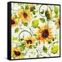 Sunflower Pattern I-Irina Trzaskos Studios-Framed Stretched Canvas