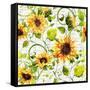 Sunflower Pattern I-Irina Trzaskos Studios-Framed Stretched Canvas