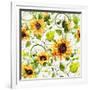 Sunflower Pattern I-Irina Trzaskos Studios-Framed Giclee Print