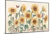 Sunflower Season I Bright-Janelle Penner-Mounted Art Print