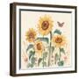 Sunflower Season III Bright-Janelle Penner-Framed Art Print