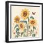 Sunflower Season III Bright-Janelle Penner-Framed Art Print