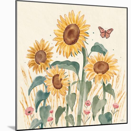 Sunflower Season III Bright-Janelle Penner-Mounted Art Print