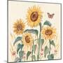 Sunflower Season III Bright-Janelle Penner-Mounted Art Print