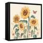 Sunflower Season III Bright-Janelle Penner-Framed Stretched Canvas