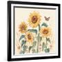 Sunflower Season III Bright-Janelle Penner-Framed Art Print