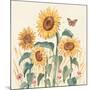 Sunflower Season III Bright-Janelle Penner-Mounted Art Print