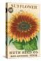 Sunflower Seed Packet-null-Stretched Canvas