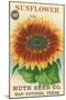 Sunflower Seed Packet-null-Mounted Art Print