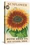 Sunflower Seed Packet-null-Stretched Canvas