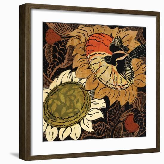 Sunflower Series #14-Ouida Touchon-Framed Art Print