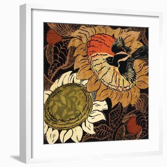 Sunflower Series #14-Ouida Touchon-Framed Art Print