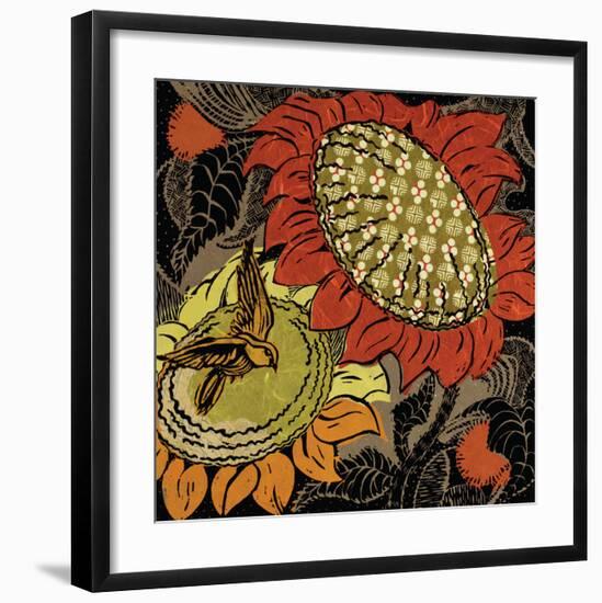 Sunflower Series #37-Ouida Touchon-Framed Art Print