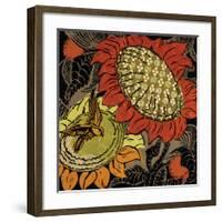Sunflower Series #37-Ouida Touchon-Framed Art Print