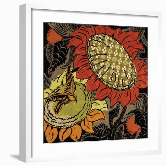 Sunflower Series #37-Ouida Touchon-Framed Art Print