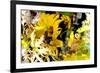 Sunflower Series Garden Variety Cat-Ruth Palmer-Framed Art Print