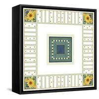 Sunflower Square-Maria Trad-Framed Stretched Canvas