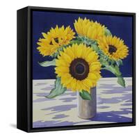 Sunflower Still Life-Christopher Ryland-Framed Stretched Canvas